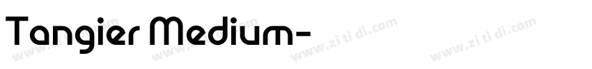 Tangier Medium字体转换